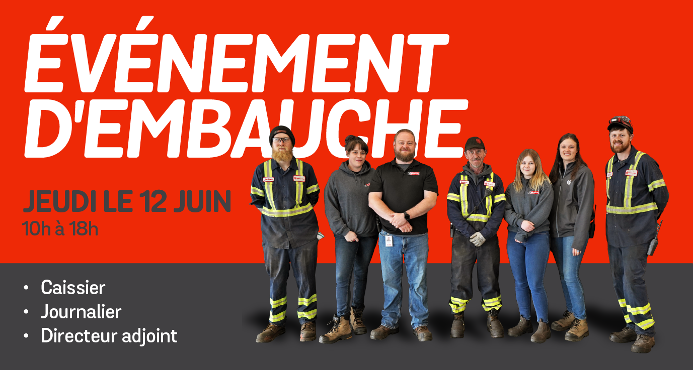 Événement d’embauche à Kenny U-Pull Sherbrooke