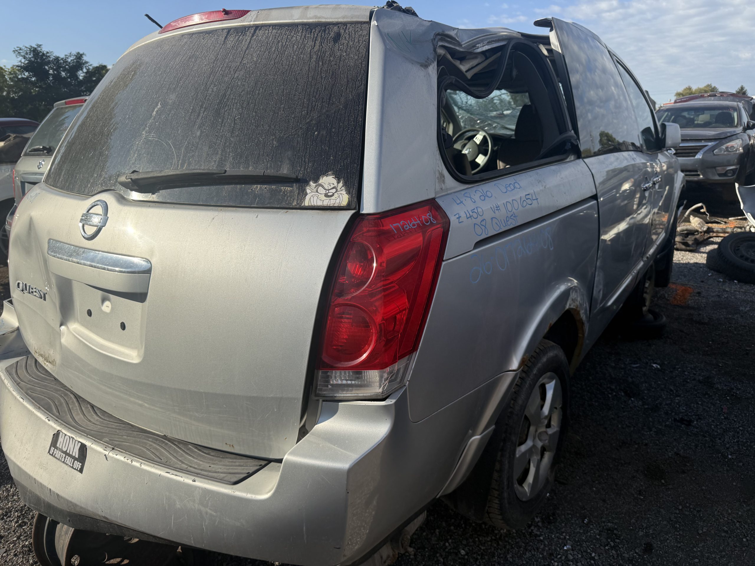 NISSAN QUEST 2008